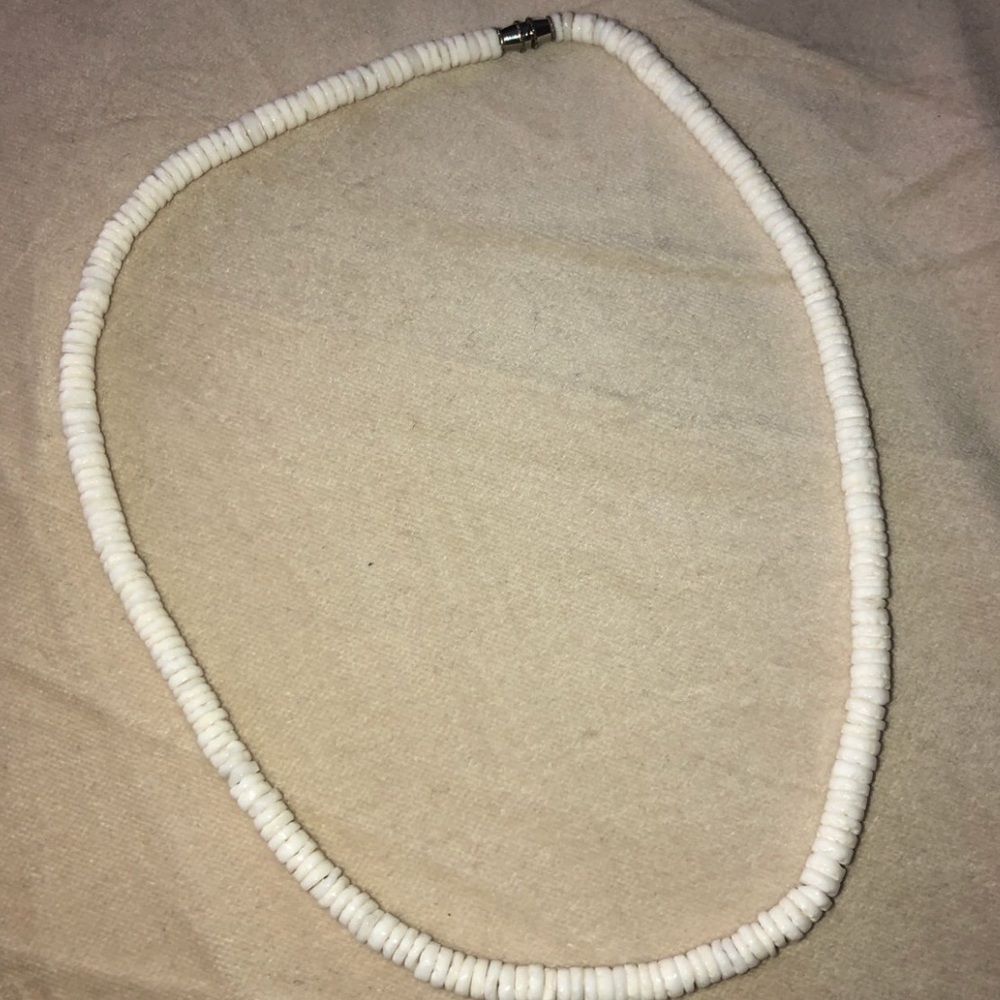 white seed bead necklace